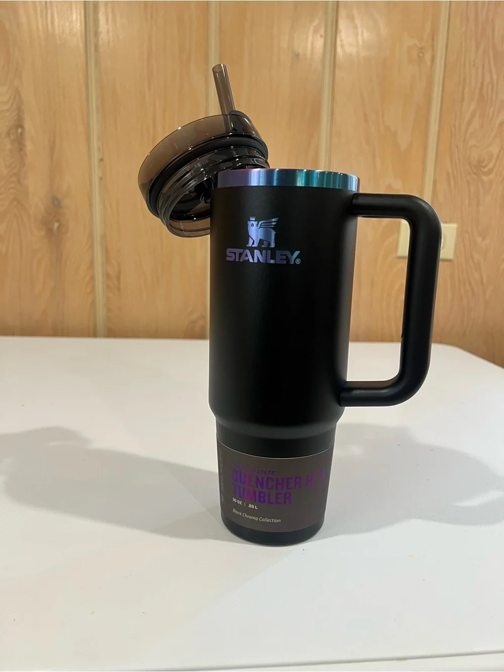 BLACK CHROMA COLLECTION 30OZ Stanley Quencher H2O Tumbler Limited Edition - Picture 2 of 5